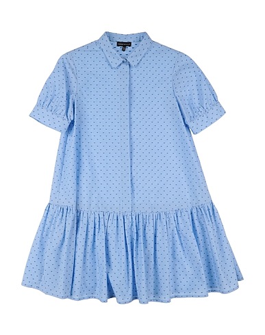 EMPORIO ARMANI Dress Light blue 100% Cotton
