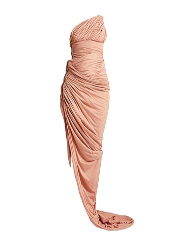 RICK OWENS Vestito lungo Rosa antico 100% Cotone