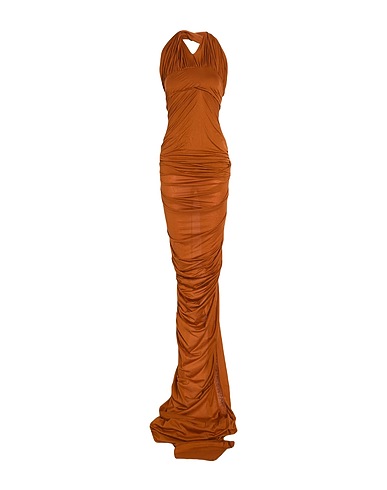 RICK OWENS Long dress Tan 100% Cotton