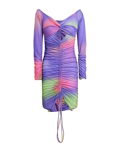 EMPORIO ARMANI Midi dress Purple 84% Polyester, 16% Elastane