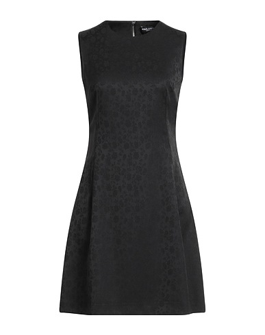 DOLCE&GABBANA Short dress Black 98% Virgin Wool, 2% Elastane