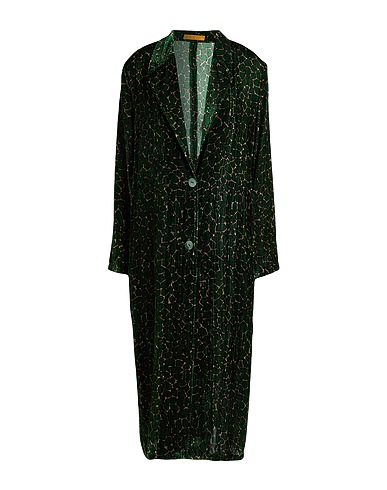 SIYU Lange Jacke Grün 75% Viskose, 25% Seide