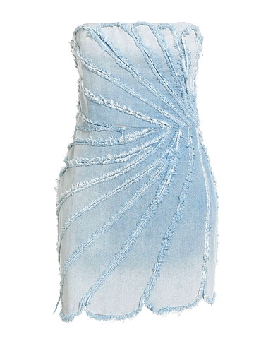 RETROFÊTE Vestito corto Blu 100% Cotone