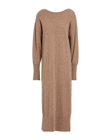 NOTSHY Midi dress Light brown 100% Cashmere