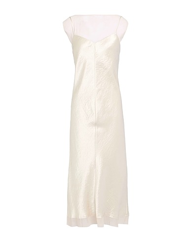 VINCE. Midi dress Cream 100% Naia™ Acetate, Polyester