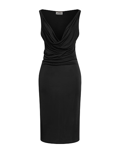 SAINT LAURENT Midi dress Black 100% Viscose