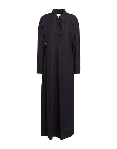 ALYSI Knit dress CRÈME Black 69% Virgin Wool, 31% Polyamide
