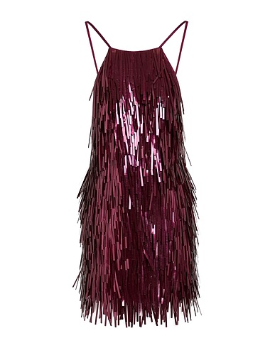RETROFÊTE Sequin dress Burgundy 100% Polyester, Silk