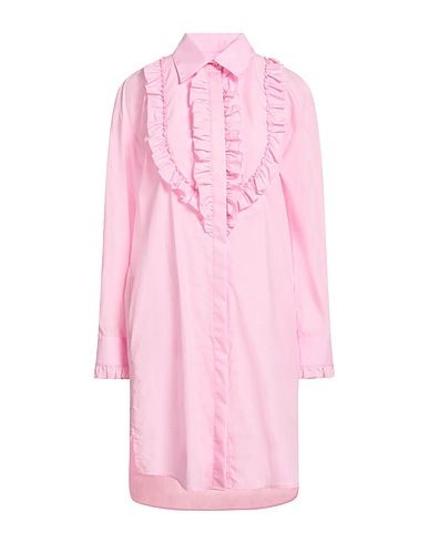 MSGM Shirt dress Pink 100% Cotton
