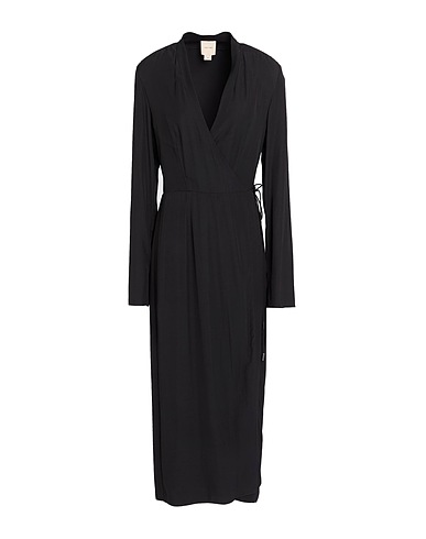 CALVIN KLEIN Midi-Kleid Schwarz 100% Viskose