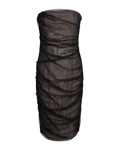 IMPERIAL Midi dress Black 85% Polyamide, 15% Elastane, Polyester