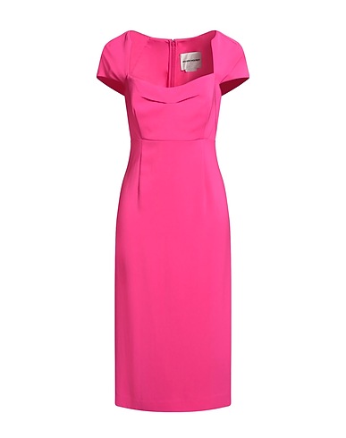 ROLAND MOURET Midi dress Fuchsia 96% Viscose, 4% Elastane