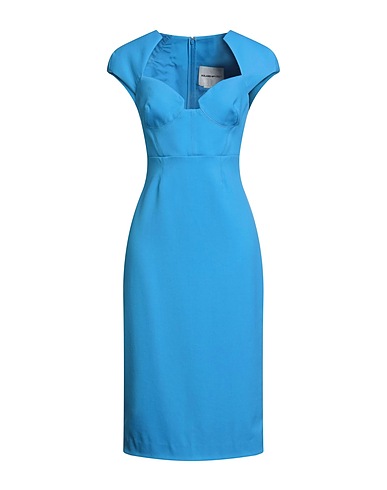 ROLAND MOURET Midi dress Azure 52% Wool, 46% Polyester, 2% Elastane