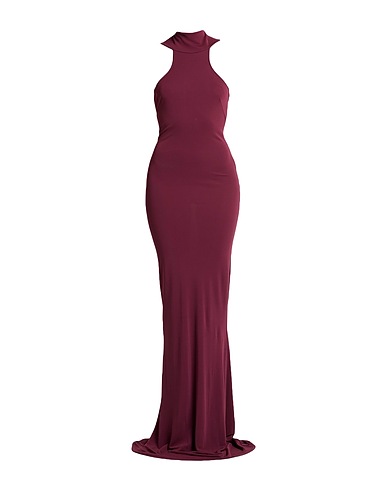 ELISABETTA FRANCHI Long dress RED CARPET Burgundy 100% Viscose