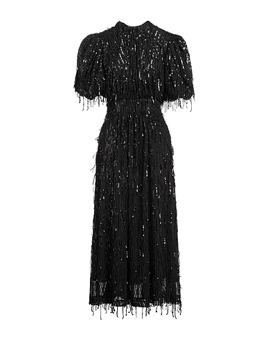 ROTATE BIRGER CHRISTENSEN Elegant dress Black 95% Recycled polyester, 5% Elastane, Polyester
