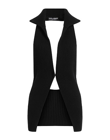 DOLCE&GABBANA Top Black 100% Virgin Wool