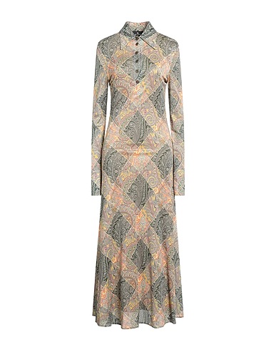 ETRO Long dress Military green 100% Viscose
