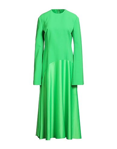 SOLACE LONDON Vestito lungo Verde 100% Poliestere