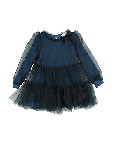 MONNALISA Baby dress Deep teal 100% Polyamide
