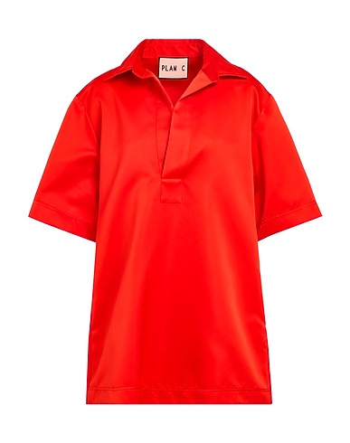 PLAN C Vestito corto Rosso 100% Poliestere