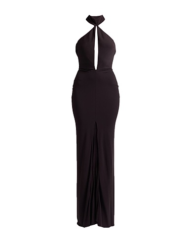 TOM FORD Long dress Dark brown 82% Viscose, 18% Polyamide