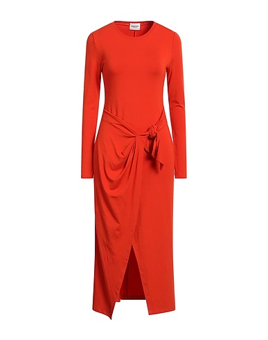 MARANT ÉTOILE Midi dress Orange 95% Viscose, 5% Elastane