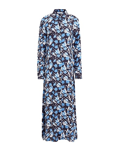 ATTIC AND BARN Long dress Slate blue 100% Viscose