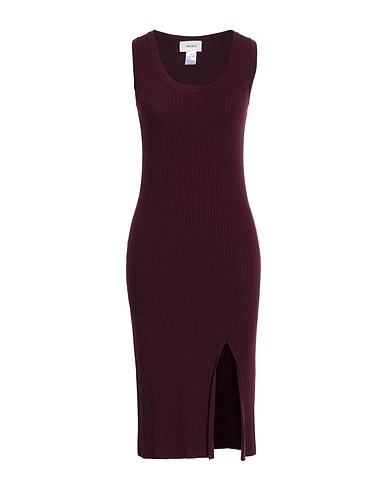 VICOLO Midi dress Plum 70% Viscose, 30% Polyester