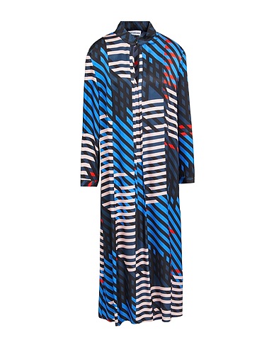 ATTIC AND BARN Midi dress Azure 100% Viscose