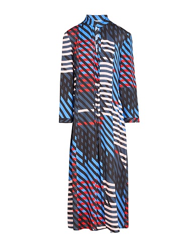 ATTIC AND BARN Vestito midi Nero 100% Viscosa
