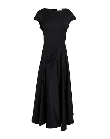 J'M DESIGN Midi dress Black 54% Polyester, 44% Wool, 2% Elastane