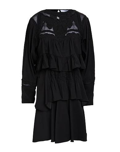 IRO Short dress Black 98% Polyester, 2% Elastane