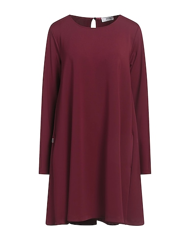 JIJIL Short dress Burgundy 89% Polyester, 11% Elastane