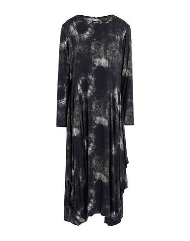 YUKAI Vestito midi Nero 97% Viscosa, 3% Elastan