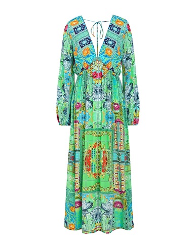 INÓA Long dress Green 100% Silk