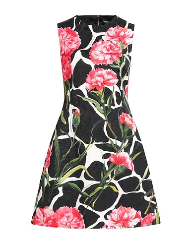 DOLCE&GABBANA Short dress Black 67% Cotton, 33% Viscose