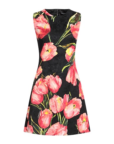 DOLCE&GABBANA Short dress Black 67% Cotton, 33% Viscose