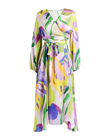 MAISON LAVINIATURRA Midi dress Lilac 63% Silk, 37% Polyester
