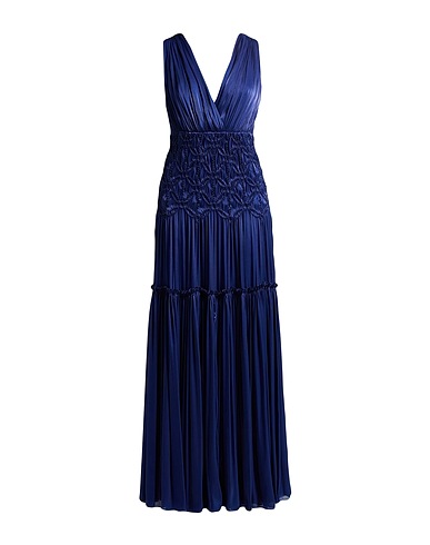 COSTARELLOS Long dress Midnight blue 100% Polyester
