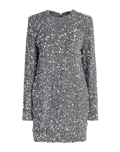 ELISABETTA FRANCHI Sequin dress Silver 100% Polyester