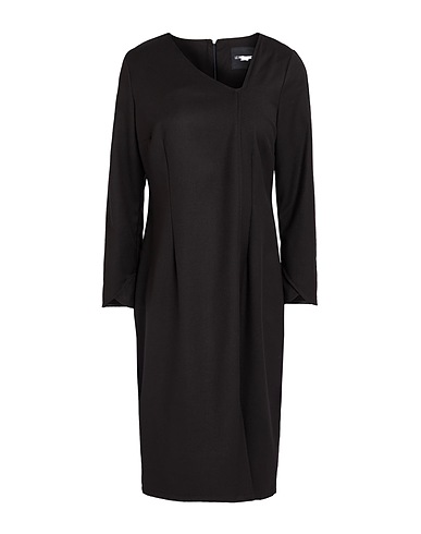 LE RUEMARCEL Midi-Kleid Schwarz 64% Polyester, 33% Viskose, 3% Elastan