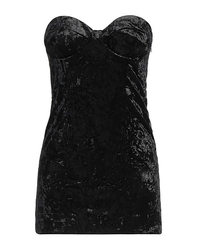 ROTATE BIRGER CHRISTENSEN Sheath dress Black 96% Polyester, 4% Elastane