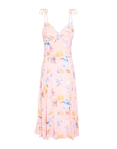 MAR DE MARGARITAS Midi dress ROSA CHIARO 100% Viscose