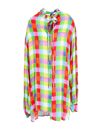 SEMICOUTURE Shirt dress Green 100% Viscose