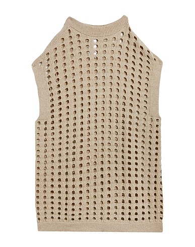LIVIANA CONTI Short dress Beige 80% Wool, 20% Polyamide