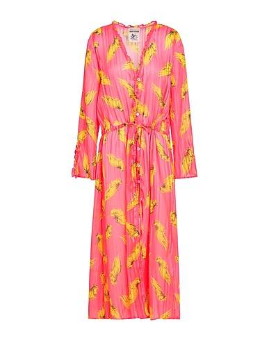 SEMICOUTURE Shirt dress 98% Polyester, 2% Metallic fiber