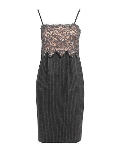 TWINSET Kurzes Kleid Blei 55% Polyamid, 42% Wolle, 3% Andere Fasern, Baumwolle