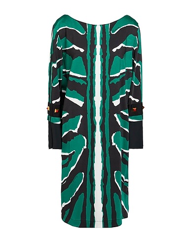 CAVALLI CLASS Midi-Kleid Grün 92% Viskose, 8% Elastan, Acetat