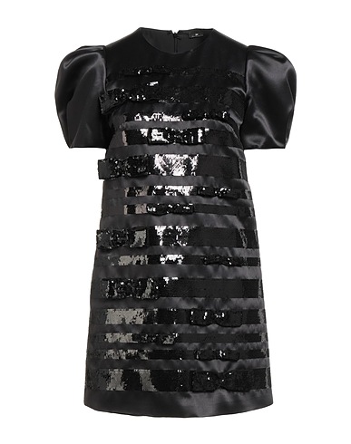 ELISABETTA FRANCHI Short dress Black 100% Polyester, Viscose, Plastic