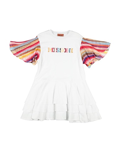 MISSONI KIDS Dress White 100% Cotton, Viscose, Polyester